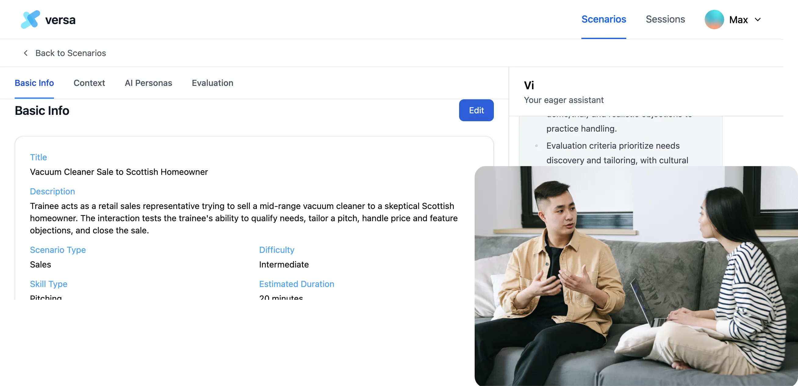 Szenario-Erstellung in 2 Minuten