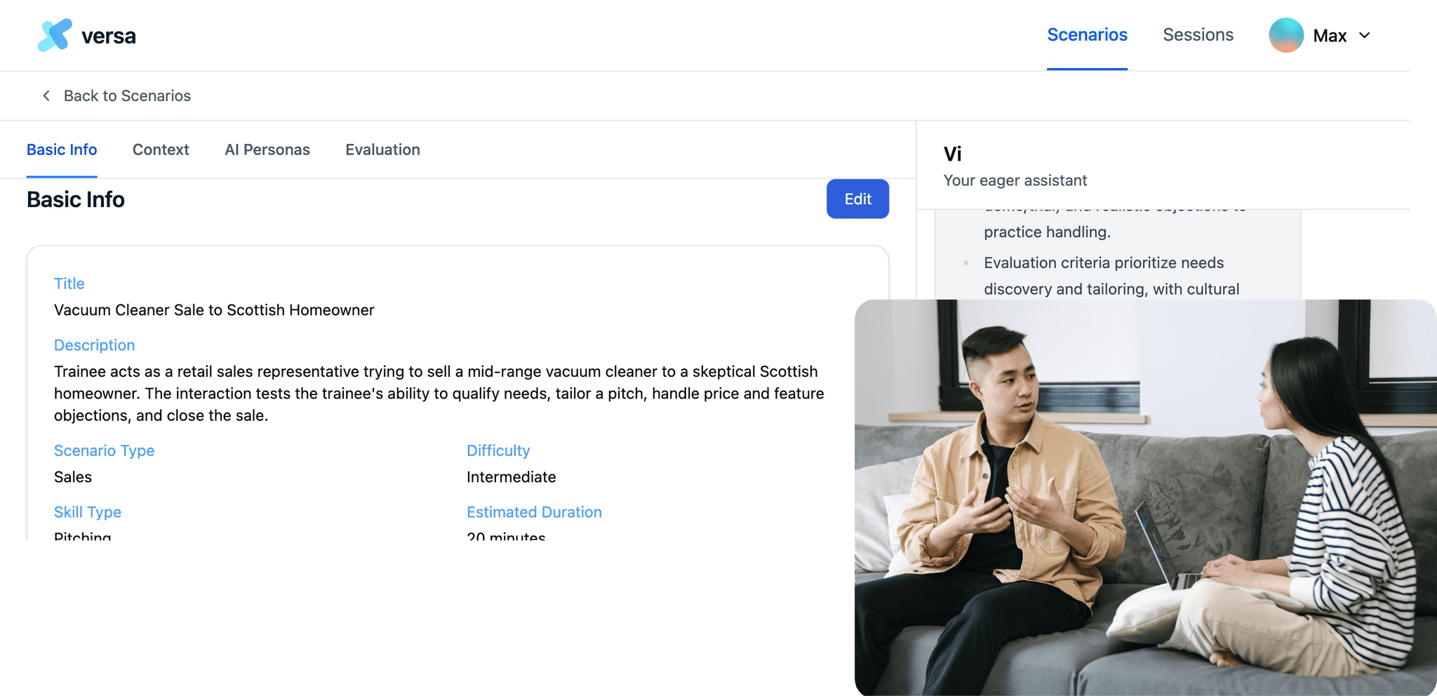 Szenario-Erstellung in 2 Minuten